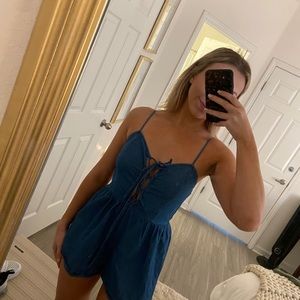 Denim Romper